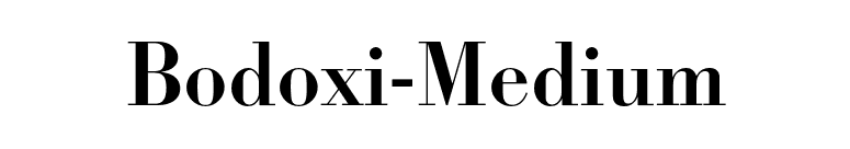 Bodoxi-Medium font preview