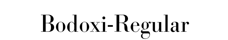Bodoxi-Regular font preview
