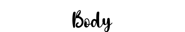 Body font preview
