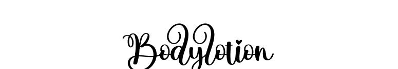 Bodylotion font preview