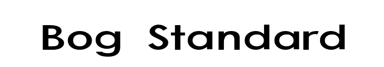 Bog Standard font preview