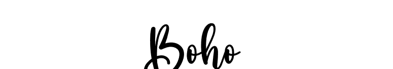 Boho font preview