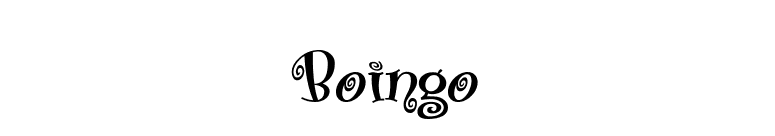 Boingo font preview