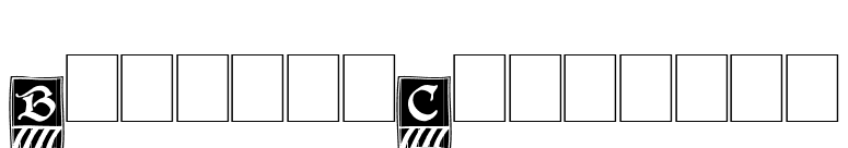 BoisterCapitals font preview