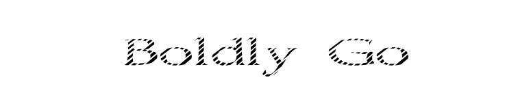 Boldly Go font preview