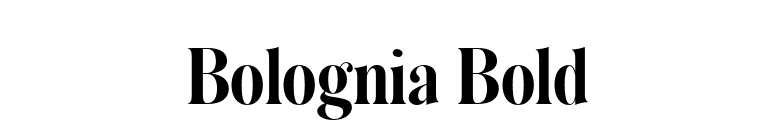 Bolognia Bold font preview