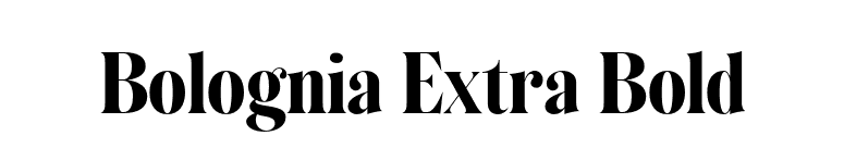 Bolognia Extra Bold font preview