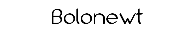 Bolonewt font preview