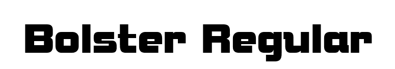 Bolster Regular font preview