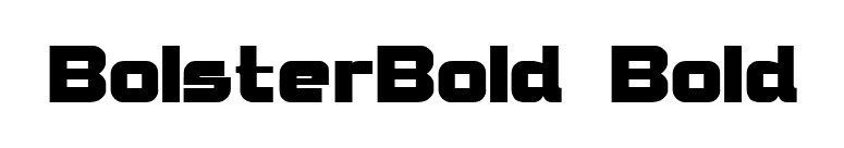 BolsterBold Bold font preview
