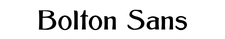 Bolton Sans font preview