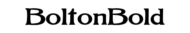 BoltonBold font preview