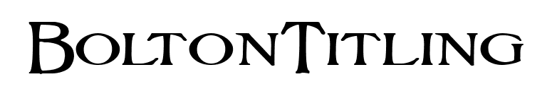 BoltonTitling font preview