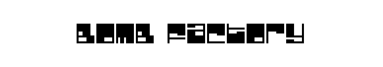 Bomb Factory font preview
