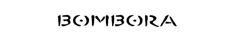 BOMBORA font preview