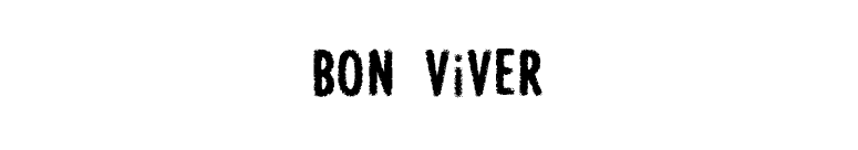 BON ViVER font preview