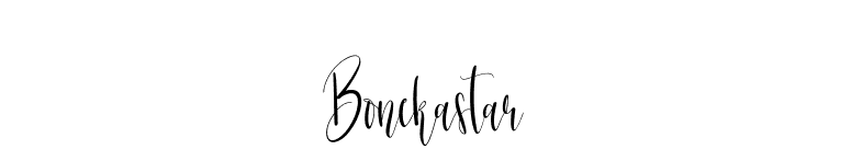 Bonekastar font preview