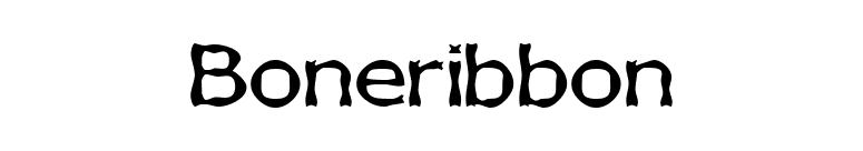 Boneribbon font preview