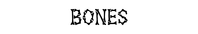 BONES font preview