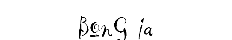 BonGuia font preview