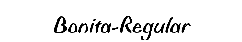 Bonita-Regular font preview
