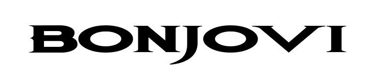 BonJovi font preview