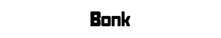 Bonk font preview