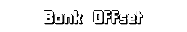 Bonk Offset font preview