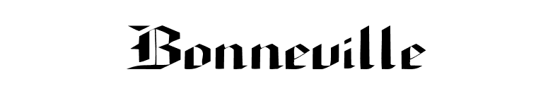 Bonneville font preview