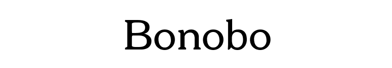 Bonobo font preview