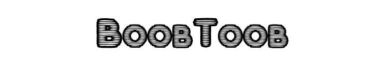 BoobToob font preview