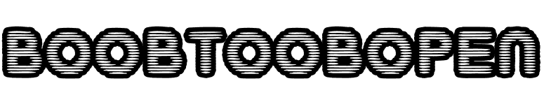 BoobToobOpen font preview
