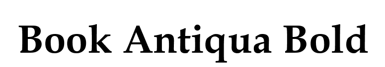 Book Antiqua Bold font preview