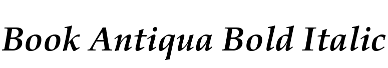 Book Antiqua Bold Italic font preview