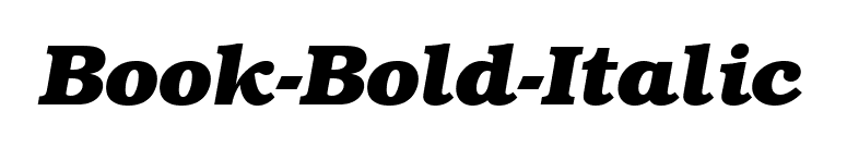 Book-Bold-Italic font preview