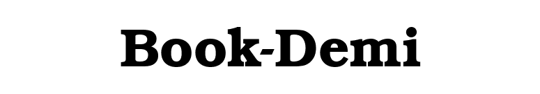 Book-Demi font preview