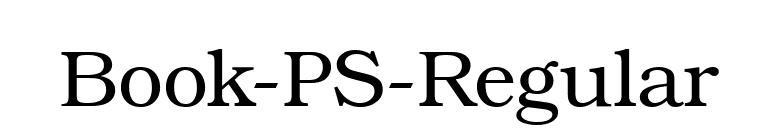 Book-PS-Regular font preview