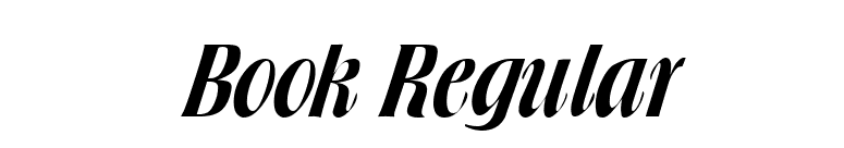 Book Regular font preview