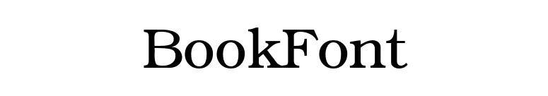 BookFont font preview