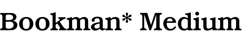 Bookman* Medium font preview