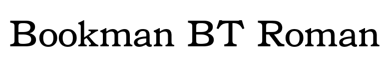 Bookman BT Roman font preview