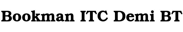 Bookman ITC Demi BT font preview