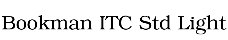Bookman ITC Std Light font preview