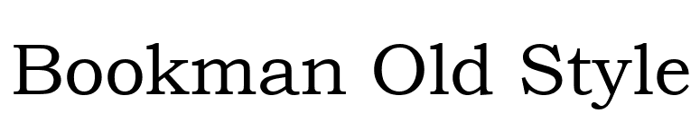 Bookman Old Style font preview