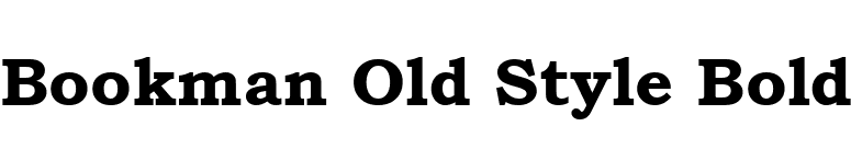 Bookman Old Style Bold font preview