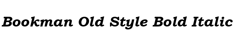 Bookman Old Style Bold Italic font preview