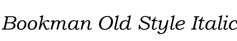Bookman Old Style Italic font preview