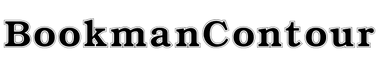 BookmanContour font preview