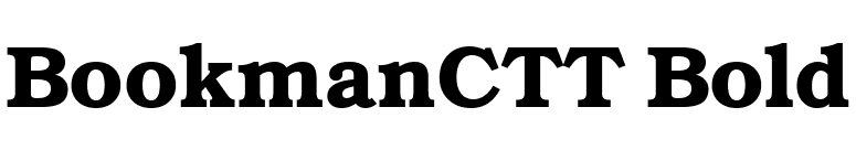 BookmanCTT Bold font preview