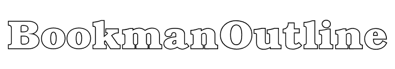 BookmanOutline font preview